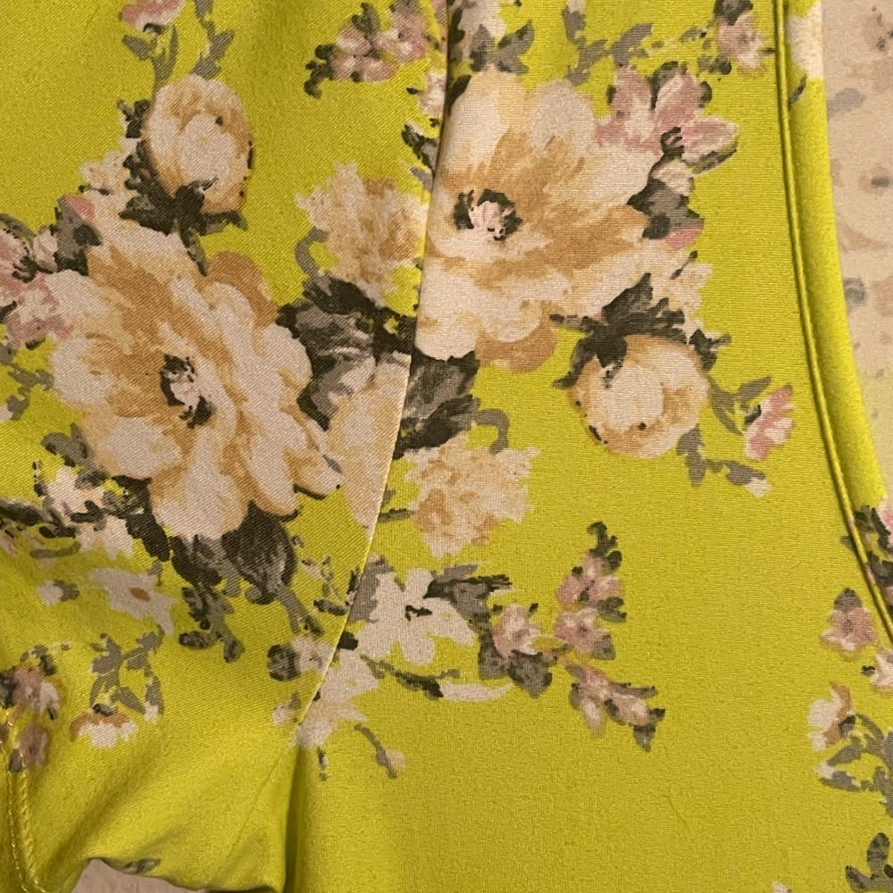 Summertime floral lime dress